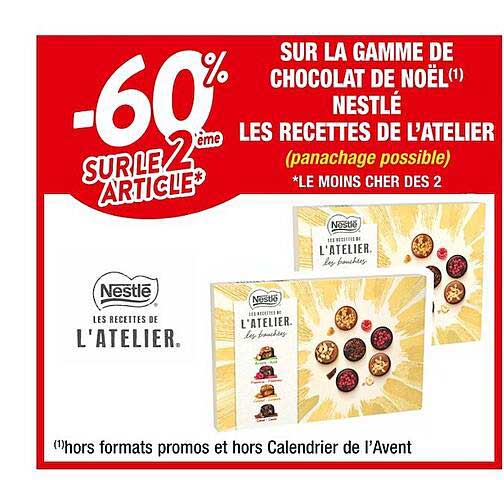 la gamme de chocolat de noël nestlé les recettes de l'atelier