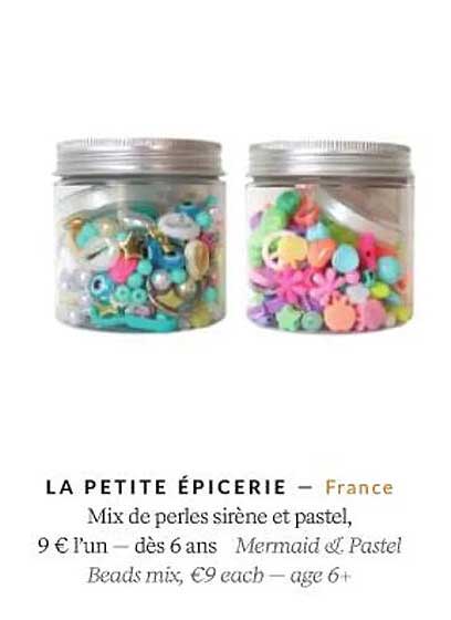 la petite épicerie mix de perles sirène et pastel