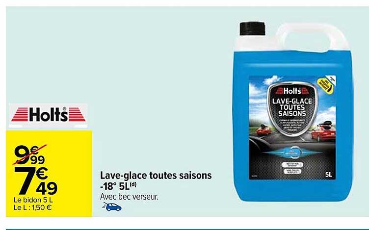 lave-glace toutes saisons -18° 5l holts