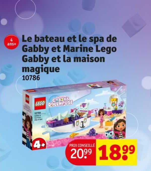 le bateau et le spa de gabby et marine lego gabby e la maison magique