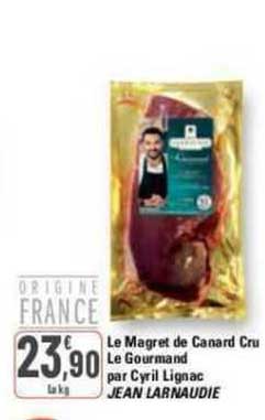 le magret de canard cru le gourmand par cyril lignac jean larnaudie