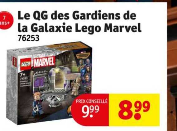 le qg des gardiens de la galaxie lego marvel 76253