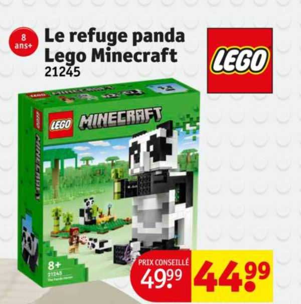le refuge panda lego minecraft 21245