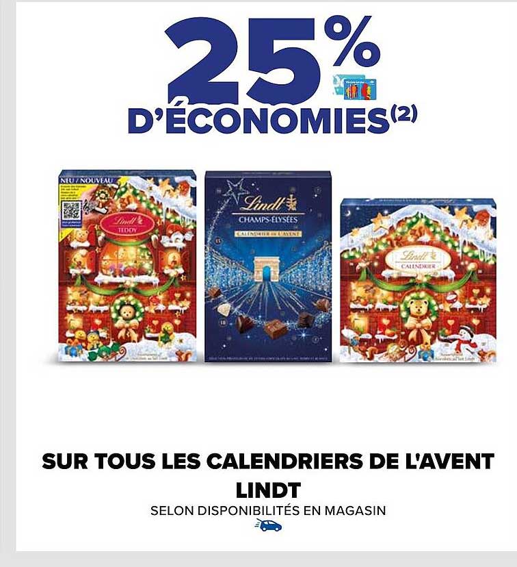 les calendriers de l'avent lindt