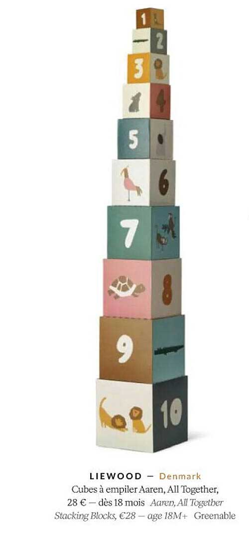 liewood cubes à empiler aaren, all together