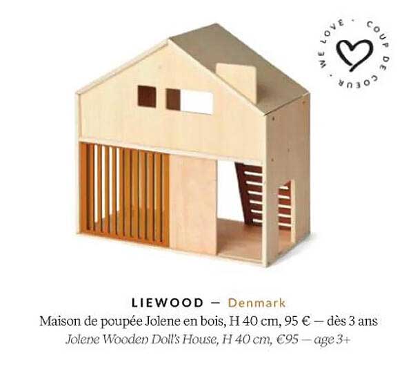 liewood maison de poupée jolene en bois