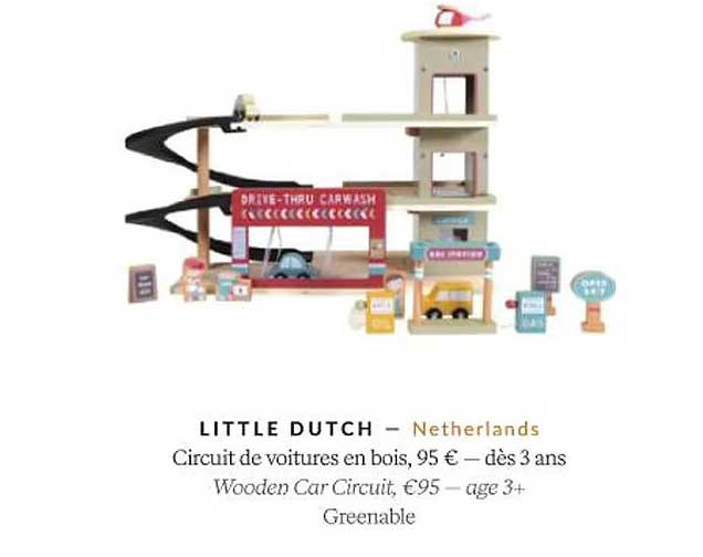 little dutch circuit de voitures en bois