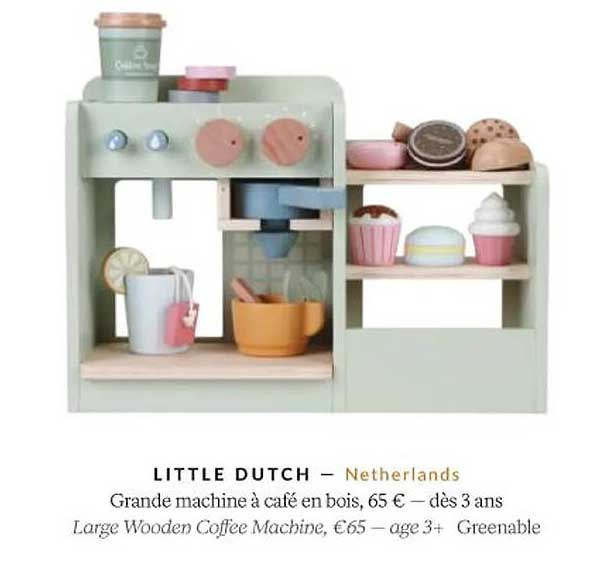 little dutch grande machine à café en bois
