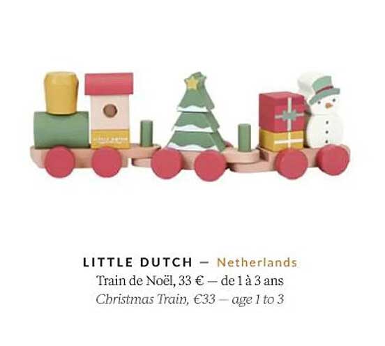 little dutch train de noël