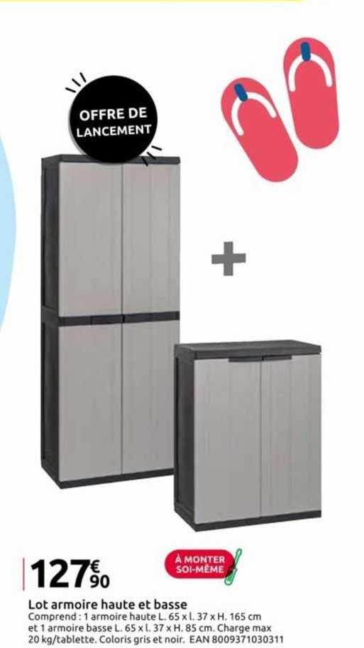 lot armoire hausse et basse