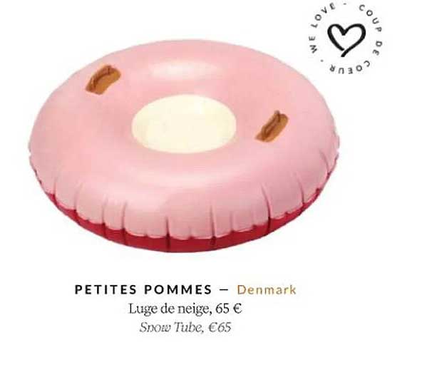 luge de neige - petites pommes