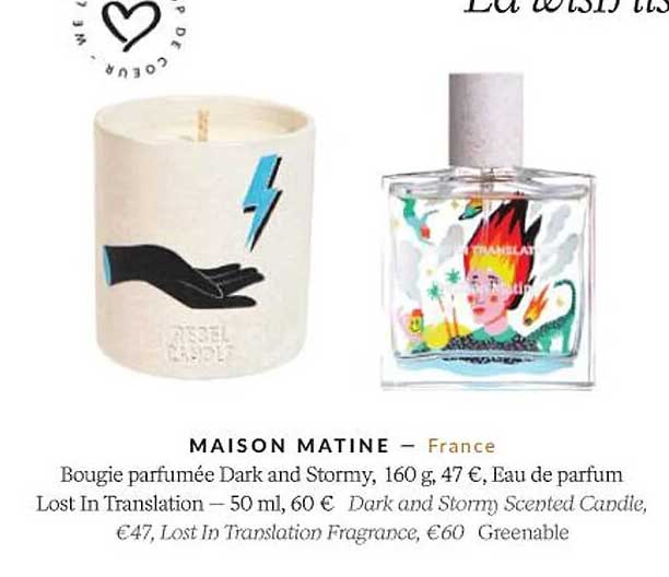 maison matine bougie parfumée dark and stormy