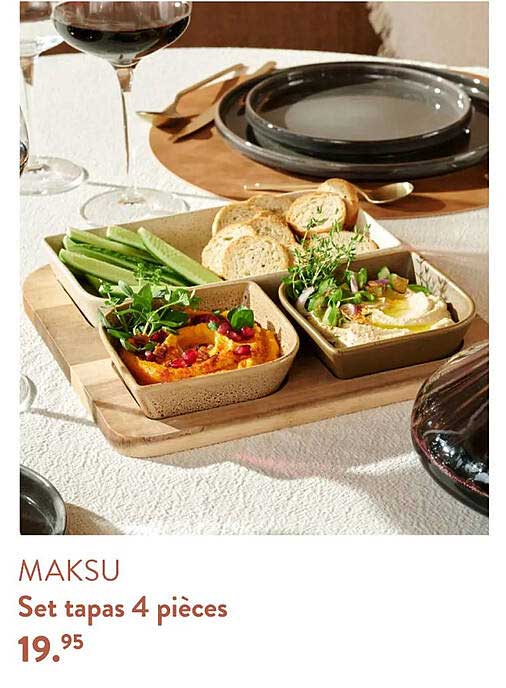 Maksu Set Taps 4 Pièces