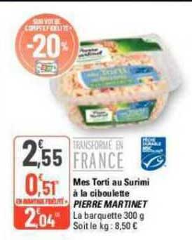 mes torti au surimi à la ciboulette pierre martinet