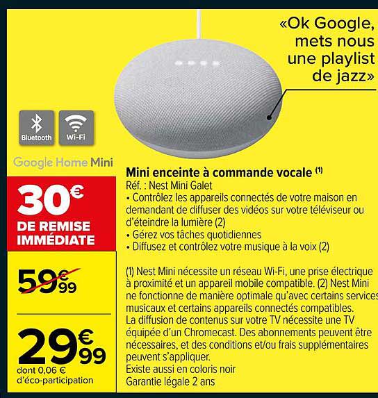 Mini Enceinte à Commande Vocale