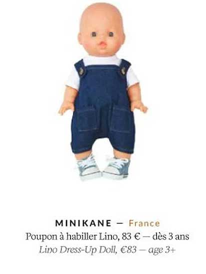 minikane poupon à habiller lino