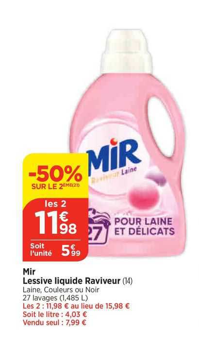 mir lessive liquide raviveur