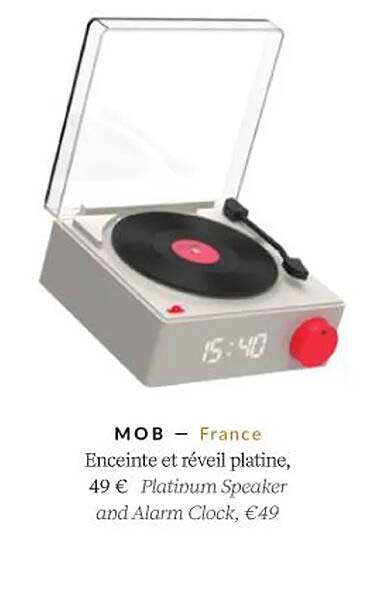 mob enceinte et réveil platine