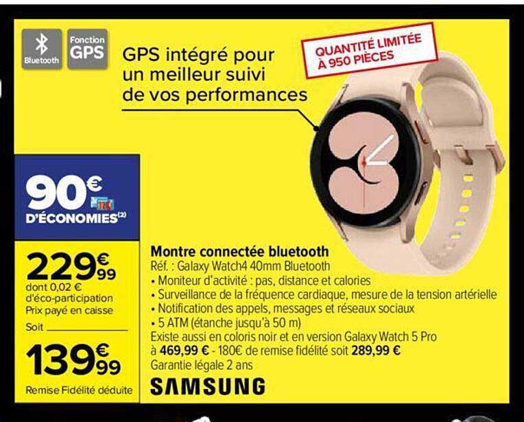 Montre Connectée Bluetooth Samsung