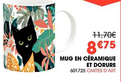 Mug En Céramique Et Dorure