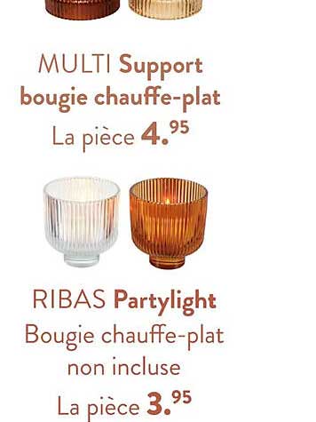 multi support bougie chauffe-plat ou ribas partylight bougie chauffe-plat