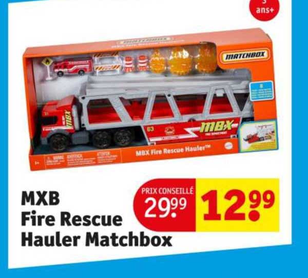 mxb fire rescue hauler matchbox