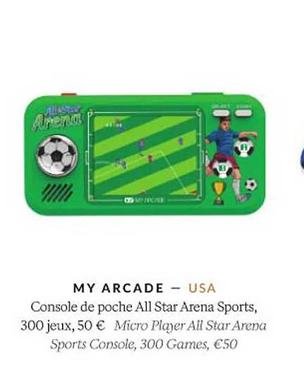 my arcade console de poche all star arena sports