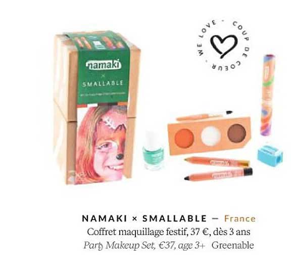 Namaki X Smallable Coffret Maquillage Festif