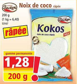 Noix De Coco Râpée Backen