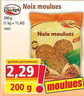 Noix Moulues Backen