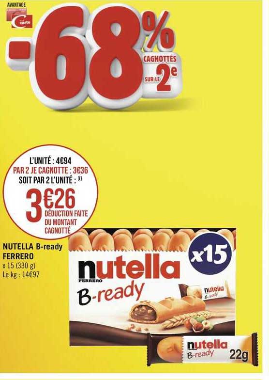 nutella b-ready ferrero