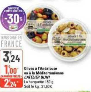 olives à l'andalouse ou à la méditerranéenne l'atelier blini