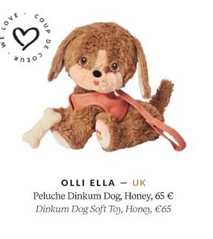 Olli Ella Peluche Dinkum Dog, Honey