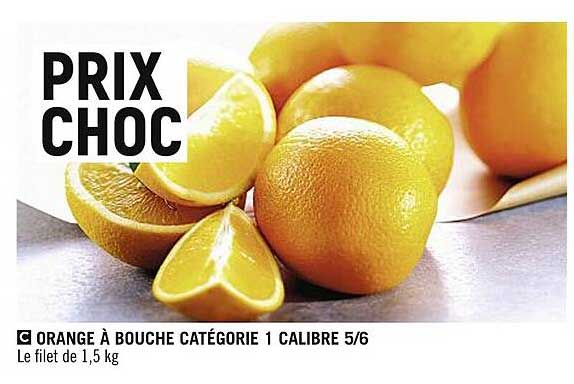 Orange à Bouche Catégorie 1 Calibre 5-6