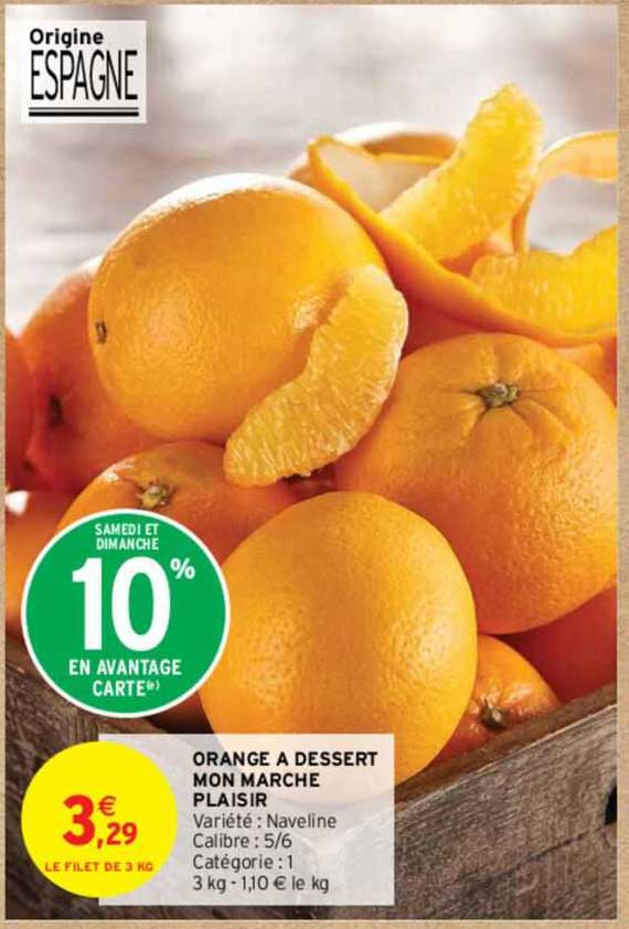 orange a dessert mon marche plaisir