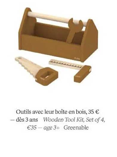 outils avec leur boîte en bois