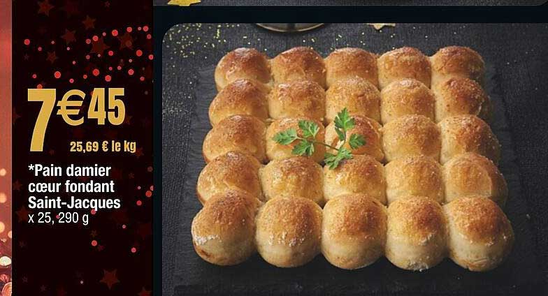 Pain Damier Cœur Fondant Saint-jacques