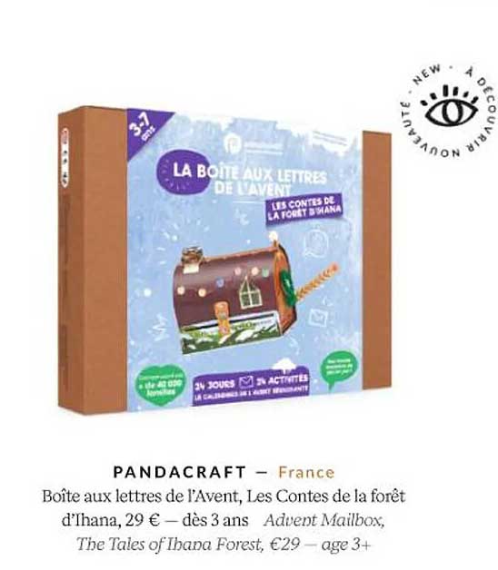 pandacraft boîte aux lettres de l'avent