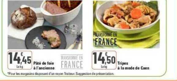 Pâté De Foie à L'ancienne, Tripes à La Mode De Caen