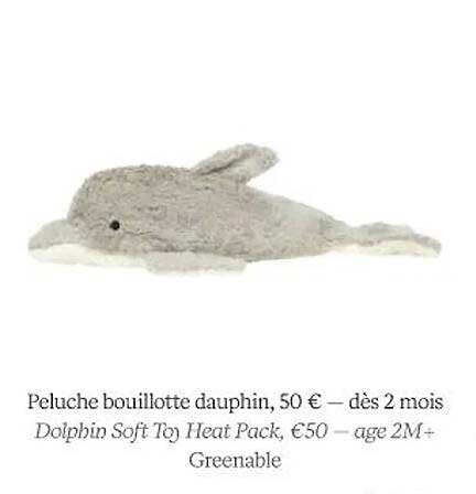 peluche bouillotte dauphin