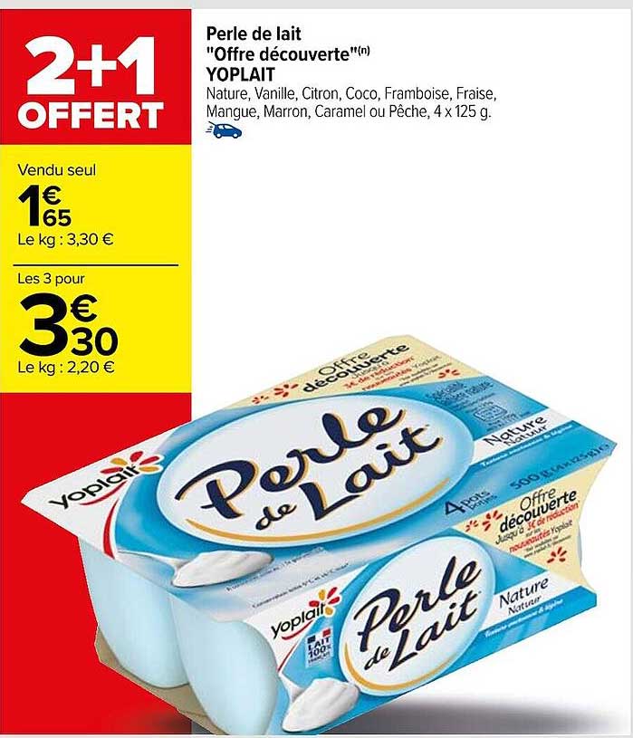 Perle De Lait "offre Découverte" Yoplait