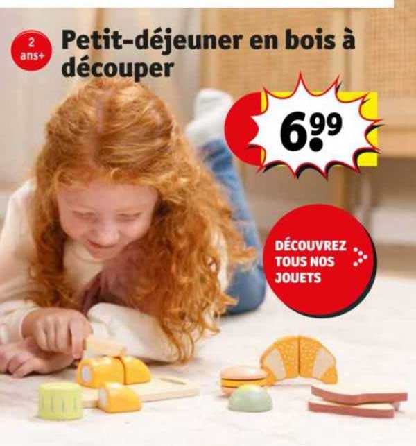 petit-déjeuner en bois à découper