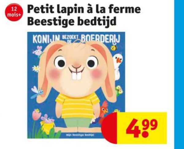Petit Lapin à La Ferme Beestige Bedtijd