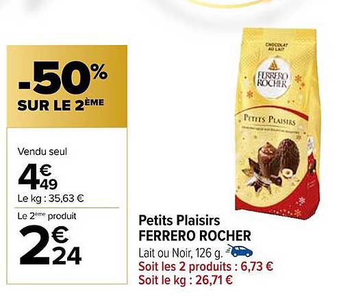 petits plaisirs ferrero rocher