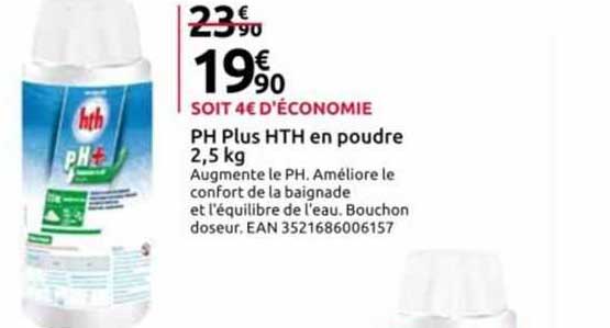 ph plus hth en poude 2,5 kg