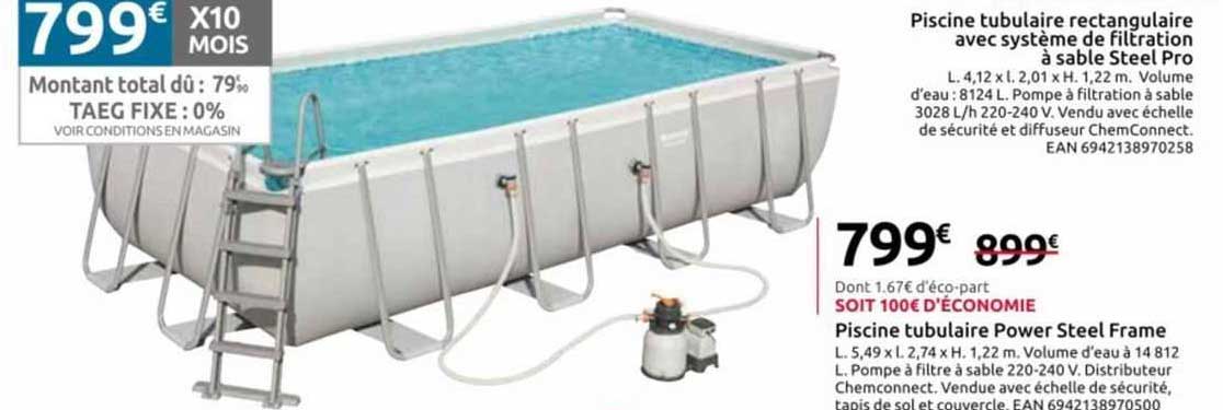 piscine tubulaire power steel frame