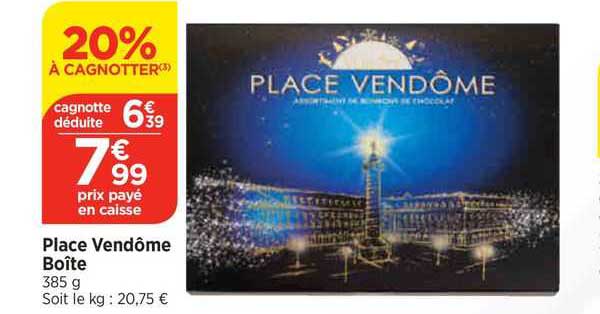 place vendôme boîte