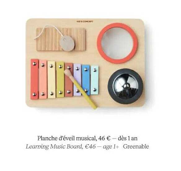 planche d'éveil musical