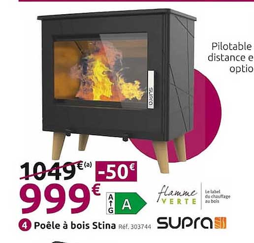 Poêle à Bois Stina Supra