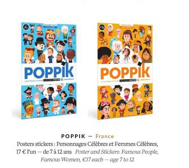 posters stickers : personnages célèbres et femmes célèbres - poppik